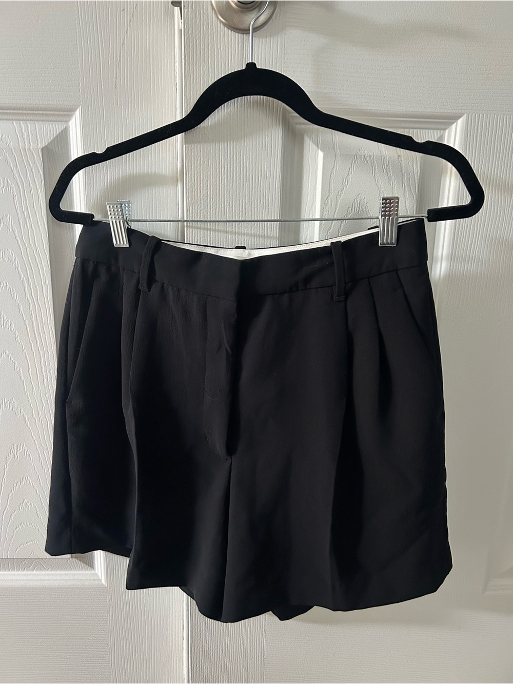 Wilfred Black Pleated Dress Shorts